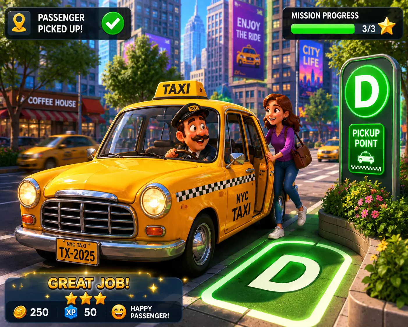 Missione e passeggeri in CityDriver